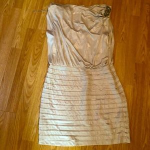 After 5pm light gold dress